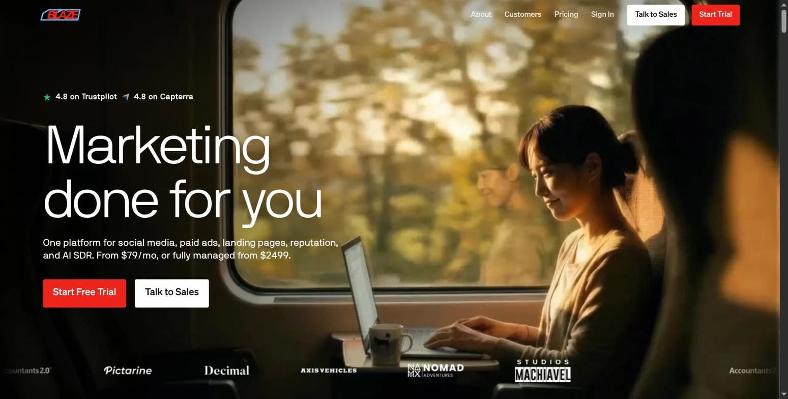 Blaze.ai interface