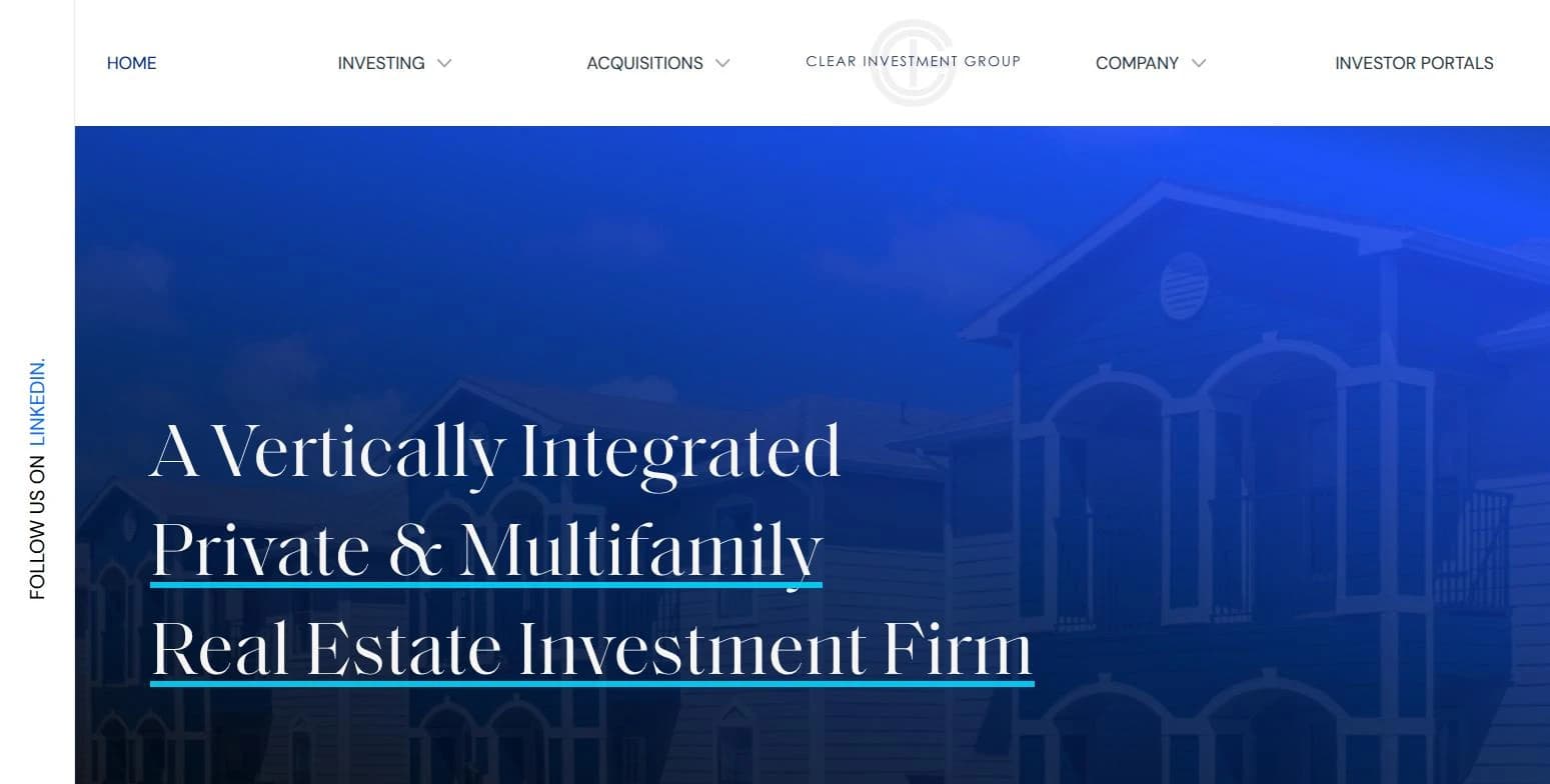 Clear Investment Group interface