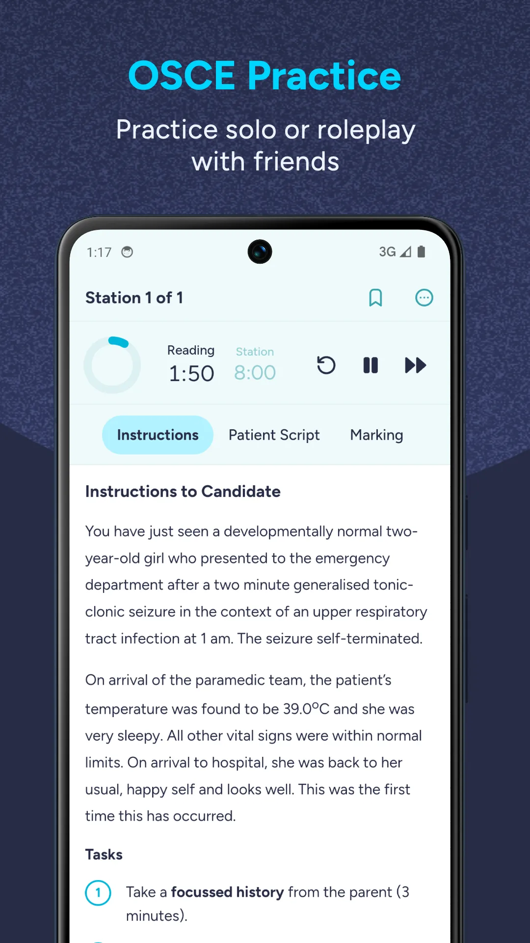 OSCE Practice — solo or roleplay with friends