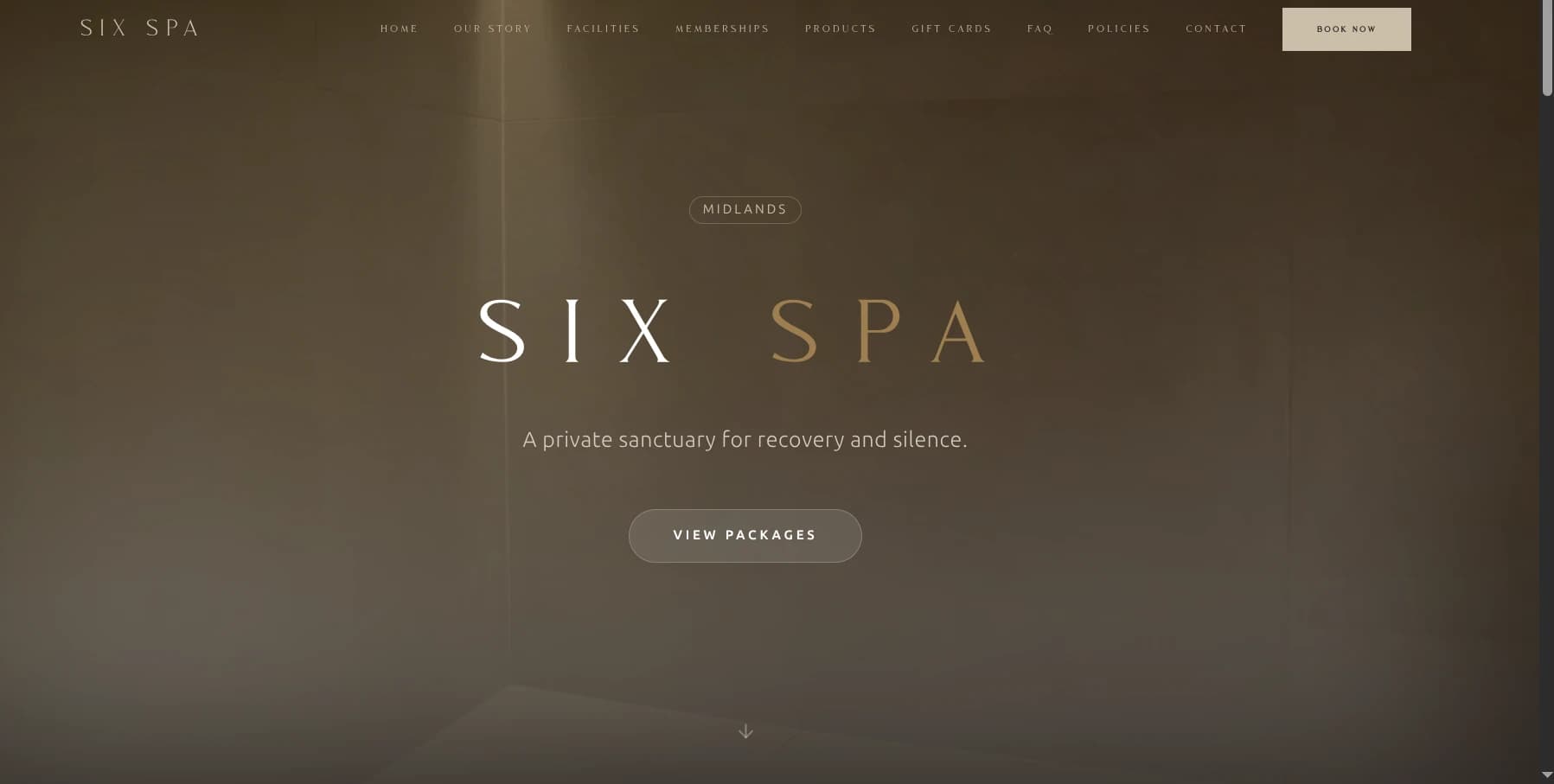 Six Spa interface